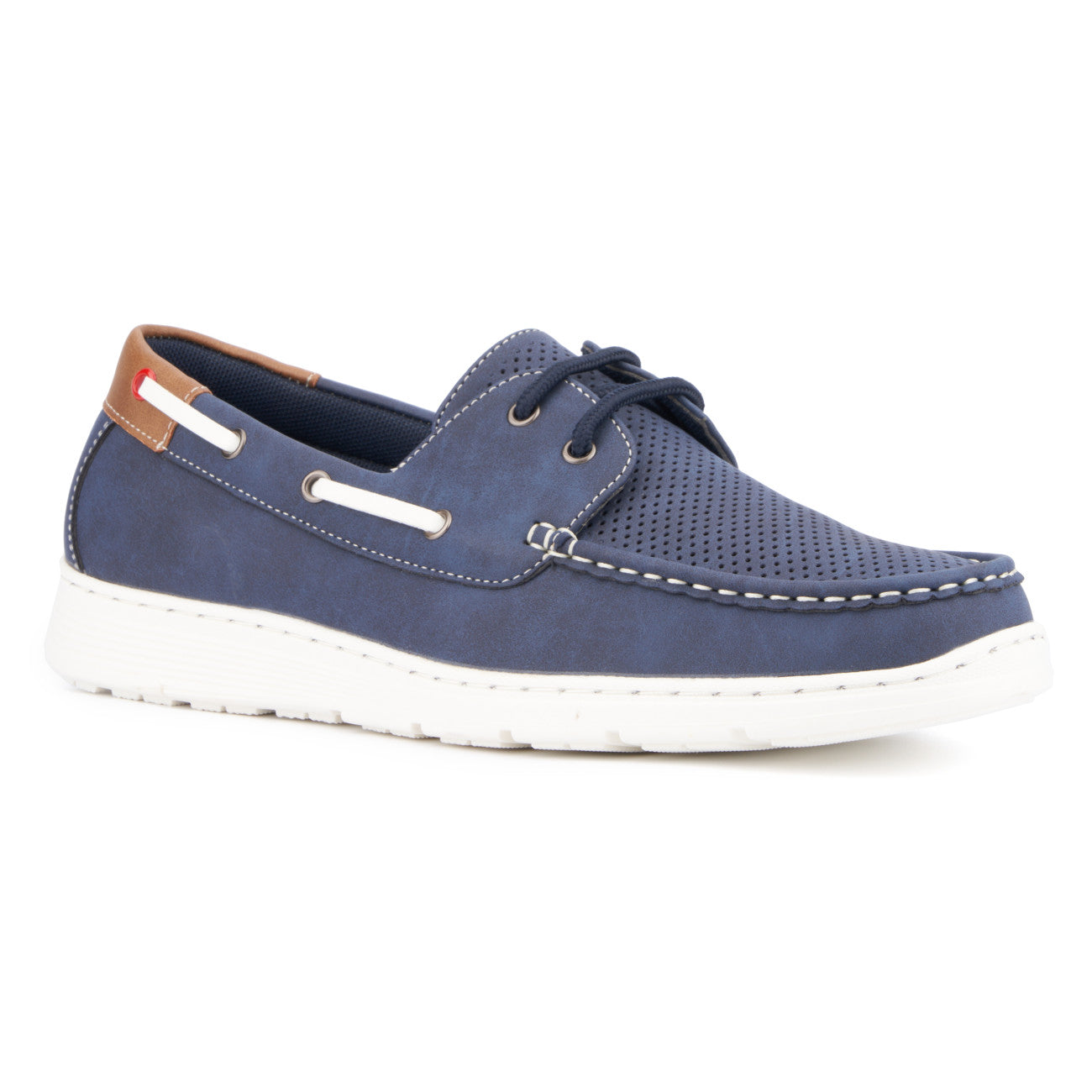  Xray Footwear Men's Trent Dress Casual Boat Shoes - NAVY - Bonton