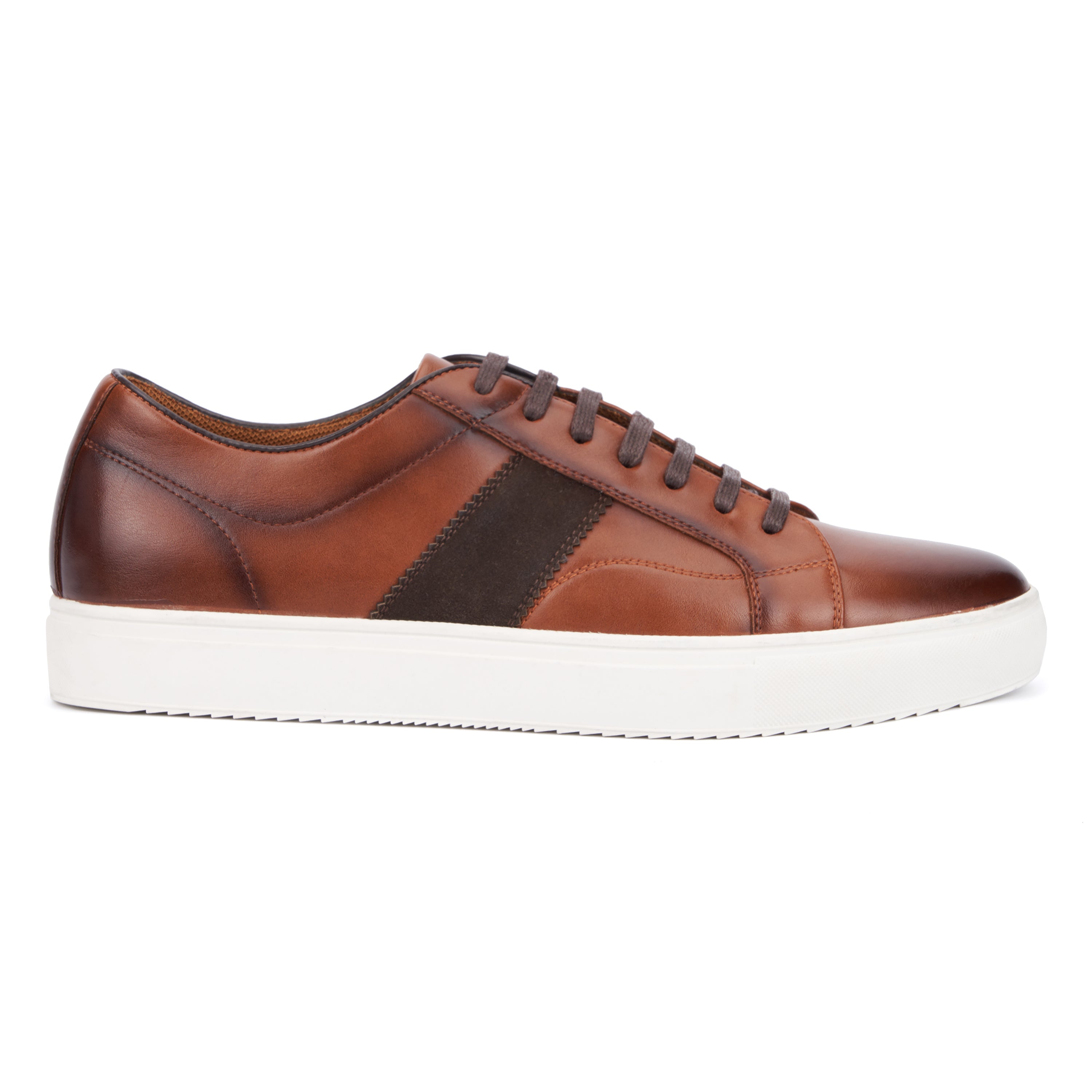  Men's Conor Low Top Sneakers - COGNAC - Bonton