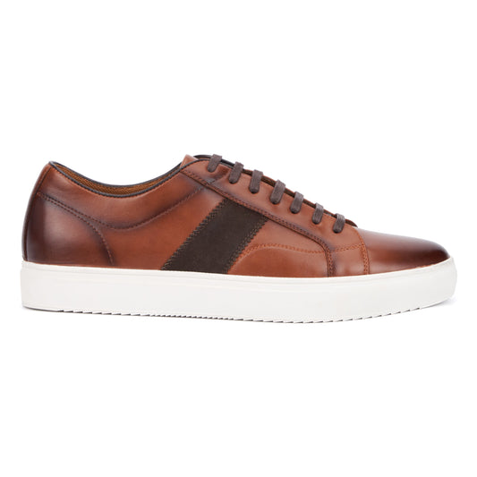 Men's Conor Low Top Sneakers-COGNAC-9.5-4