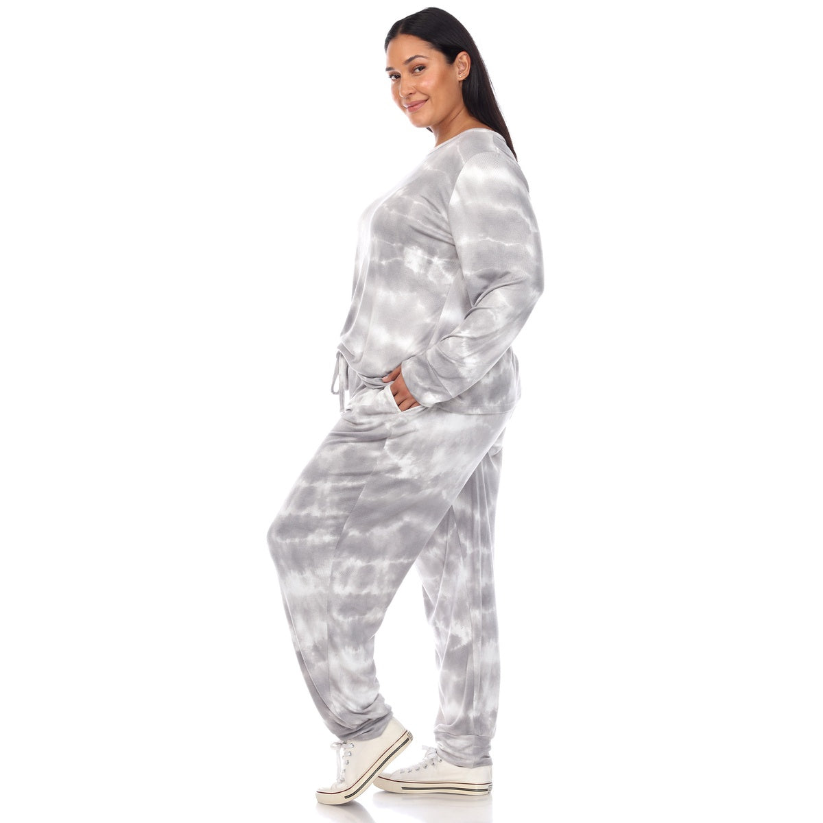  White Mark Plus Size 2 Piece Lounge Set - 3X - Bonton