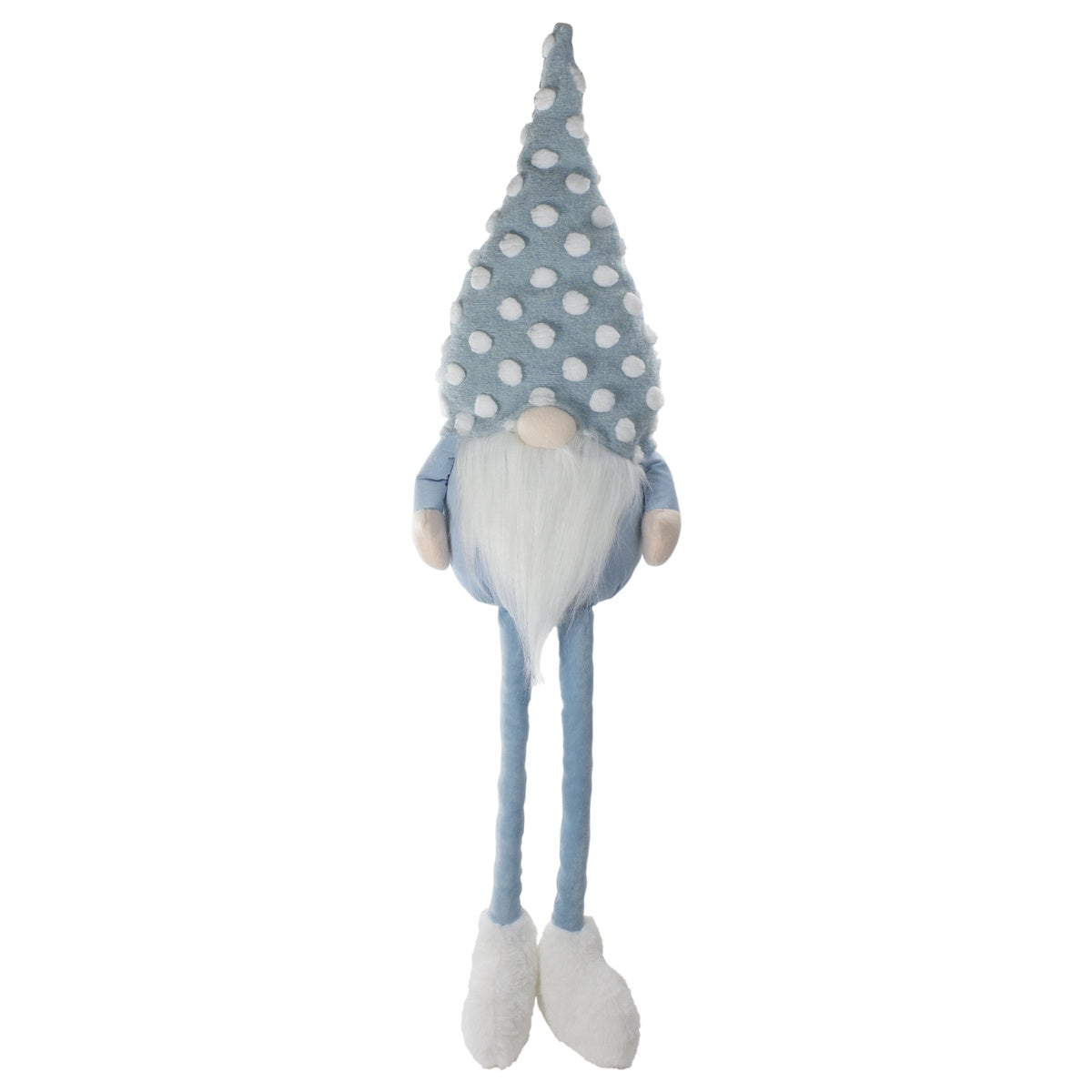  Northlight Sitting Spring Gnome Figure With a Pointy Polka Dot Hat - 34