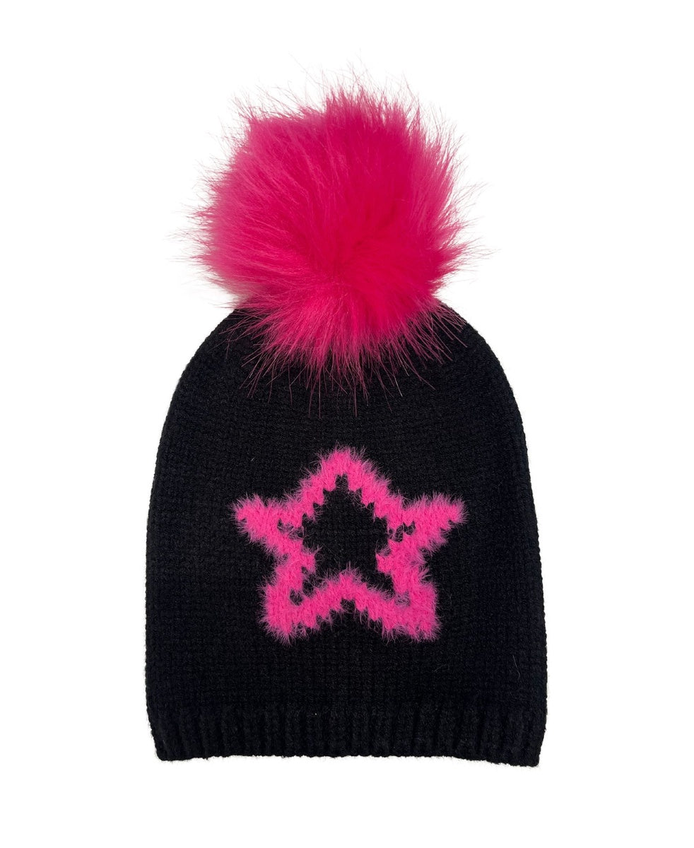  Marcus Adler Star Eyelash Beanie - S/M - Bonton