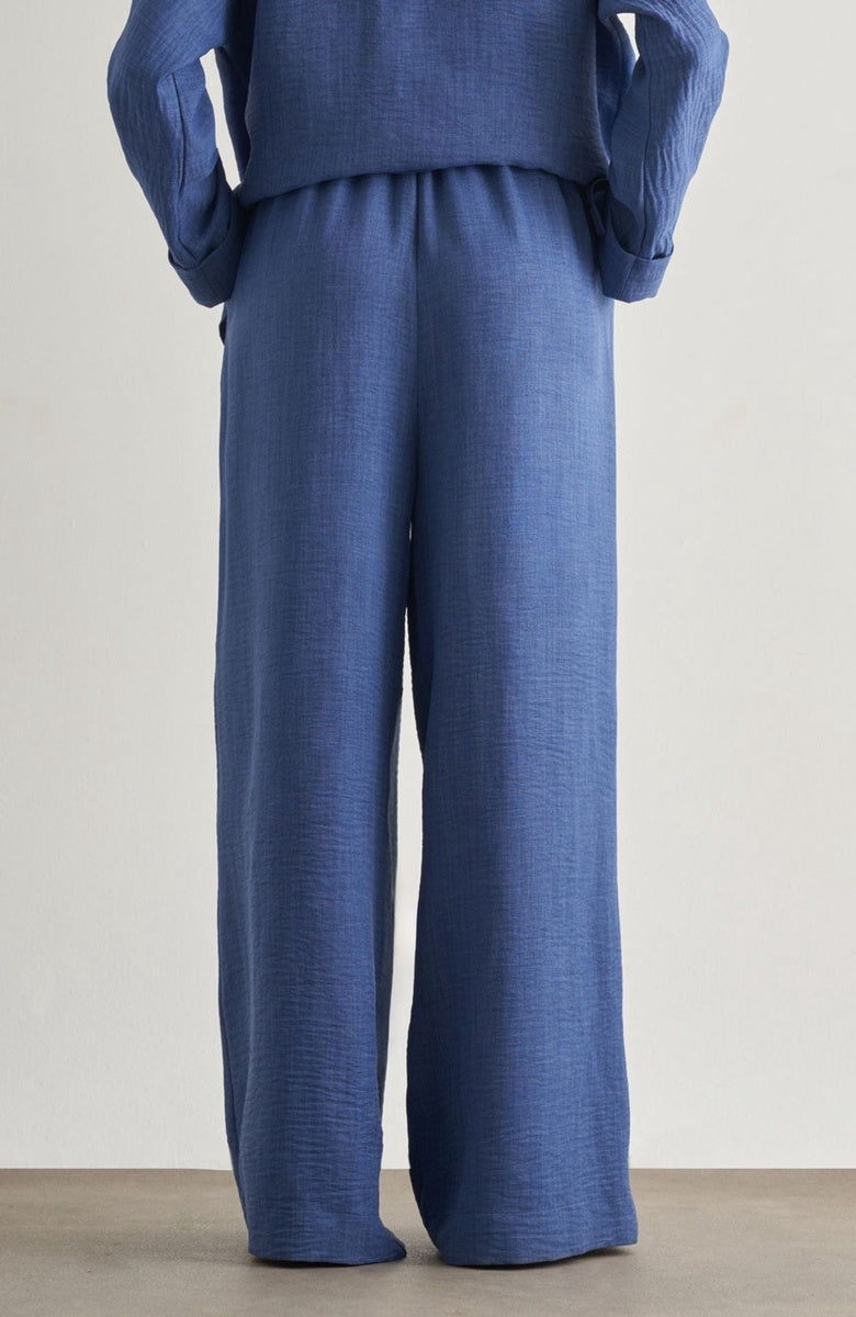  Mizalle Mizalle Women's Wide-Leg Pants - Indigo - Bonton