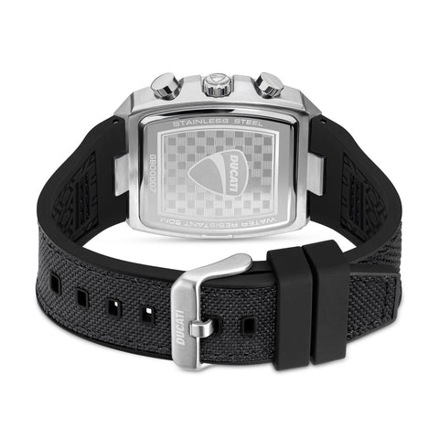 Ducati Chrono Watch Blk  Silicon Nylon Strap