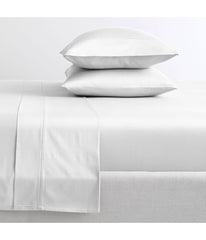 Cotton 400TC Percale Sheet Set White