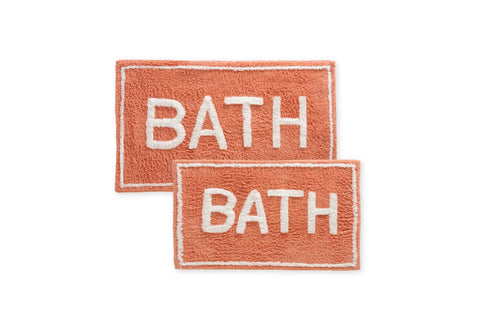 St Maryâ€™s 2 Piece 100% Cotton Tufted Bath Rug Set With Latex Backing