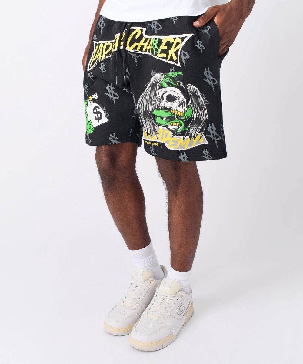  Reason Clothing Paper Chase Short - Black - BLACK - Bonton