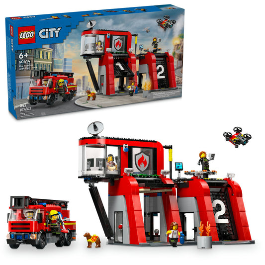 LEGO® City Fire Station With Fire Truck Playset 60414