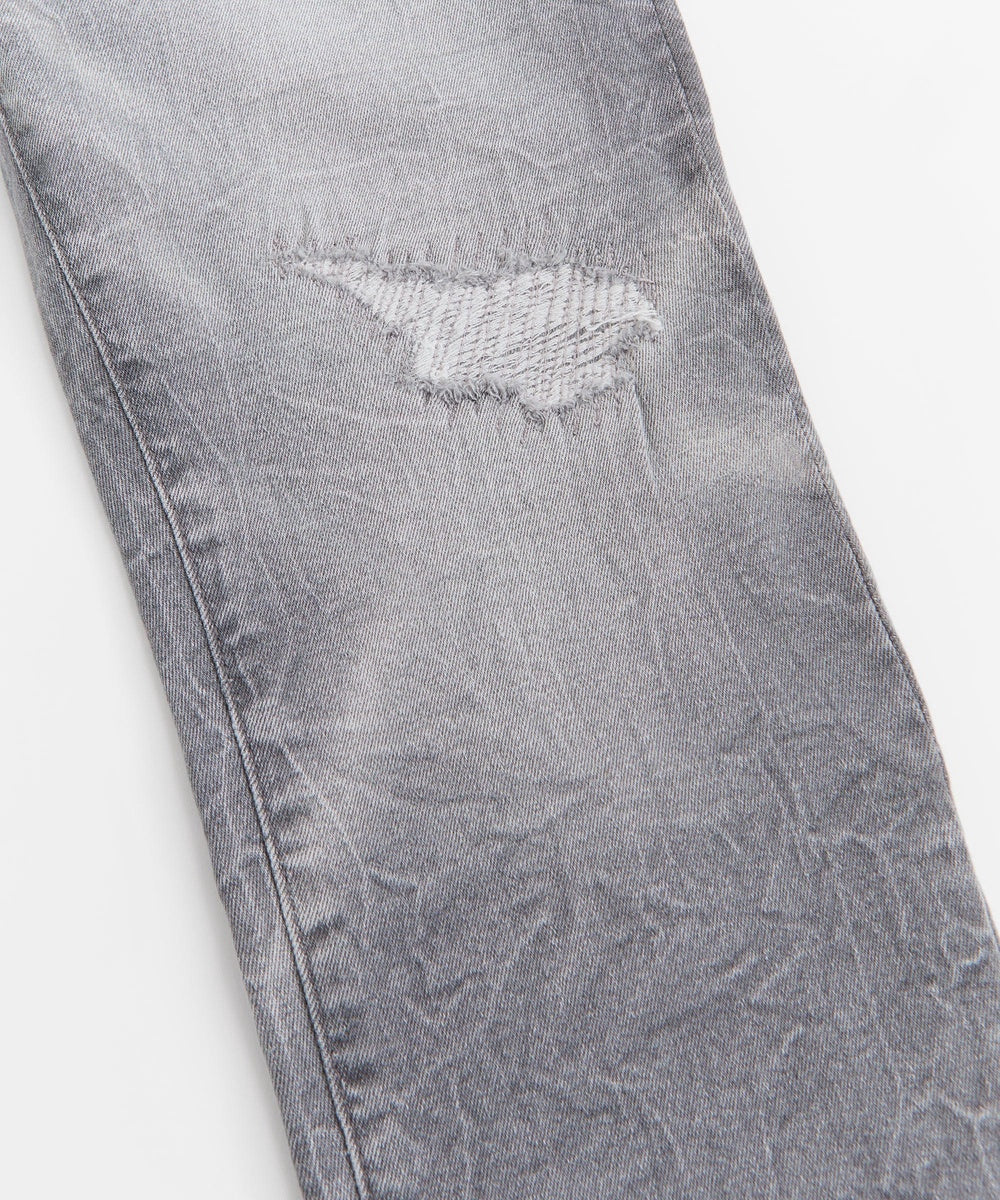  Reason Clothing Men's Skinny Distressed Denim Pants - Grey - GREY - Bonton