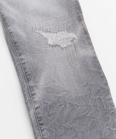 Men's Skinny Distressed Denim Pants - Grey