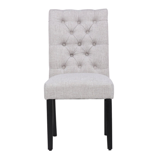 Upholstered Button Tufted Dining Side Chair, Set of 2