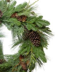 Pine Cone and Cedar Artificial Christmas Wreath - 32-Inch  Unlit