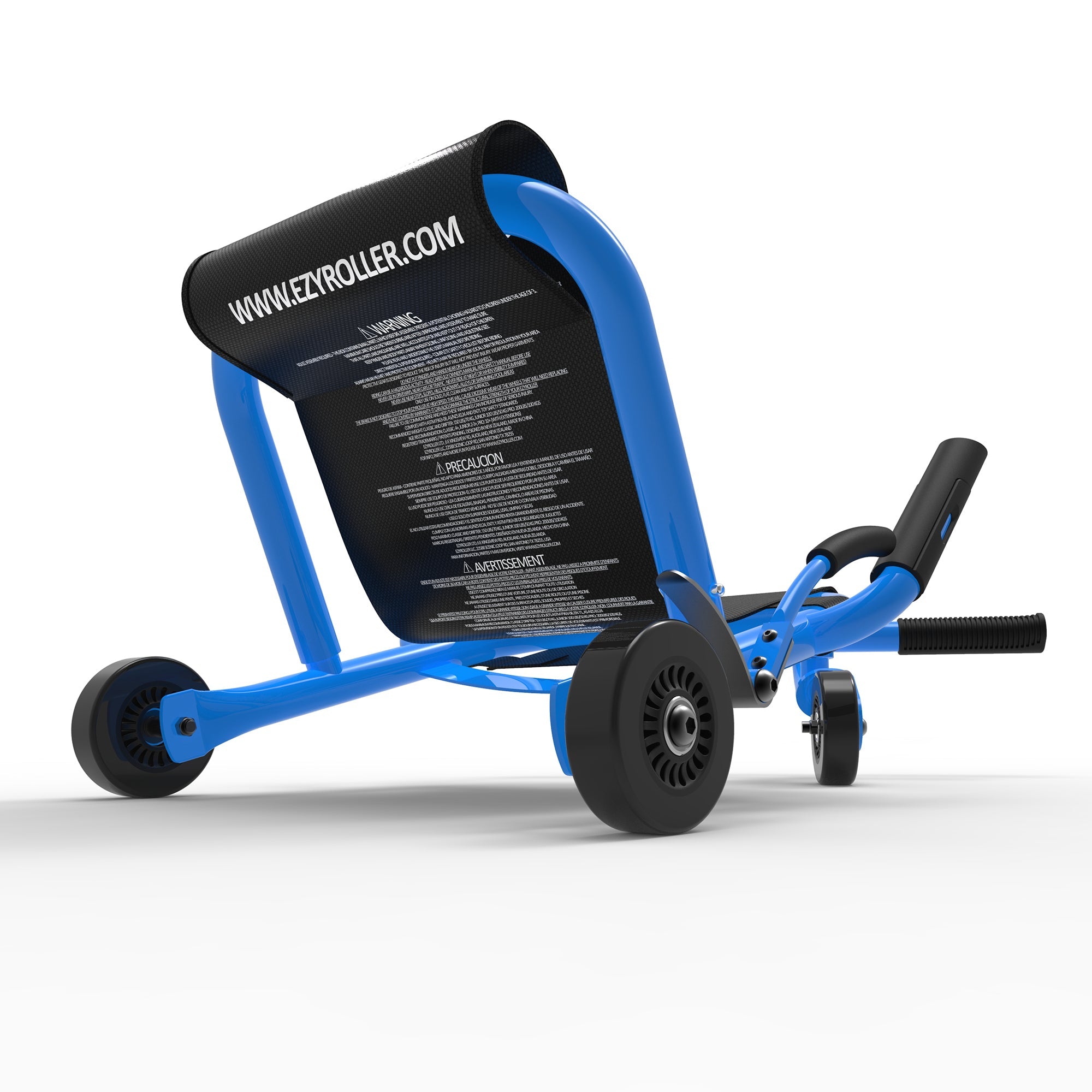  Ezyroller EzyRoller: Mini - Blue - Ride-On Scooter, Cambering Motion, Pedal Free Cart, Hand Brakes, Extendable Frame, 45lb Capacity, Toddler & Kids Ages 2+ - Multi - Bonton