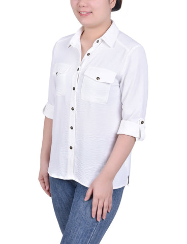 Roll Tab Blouse