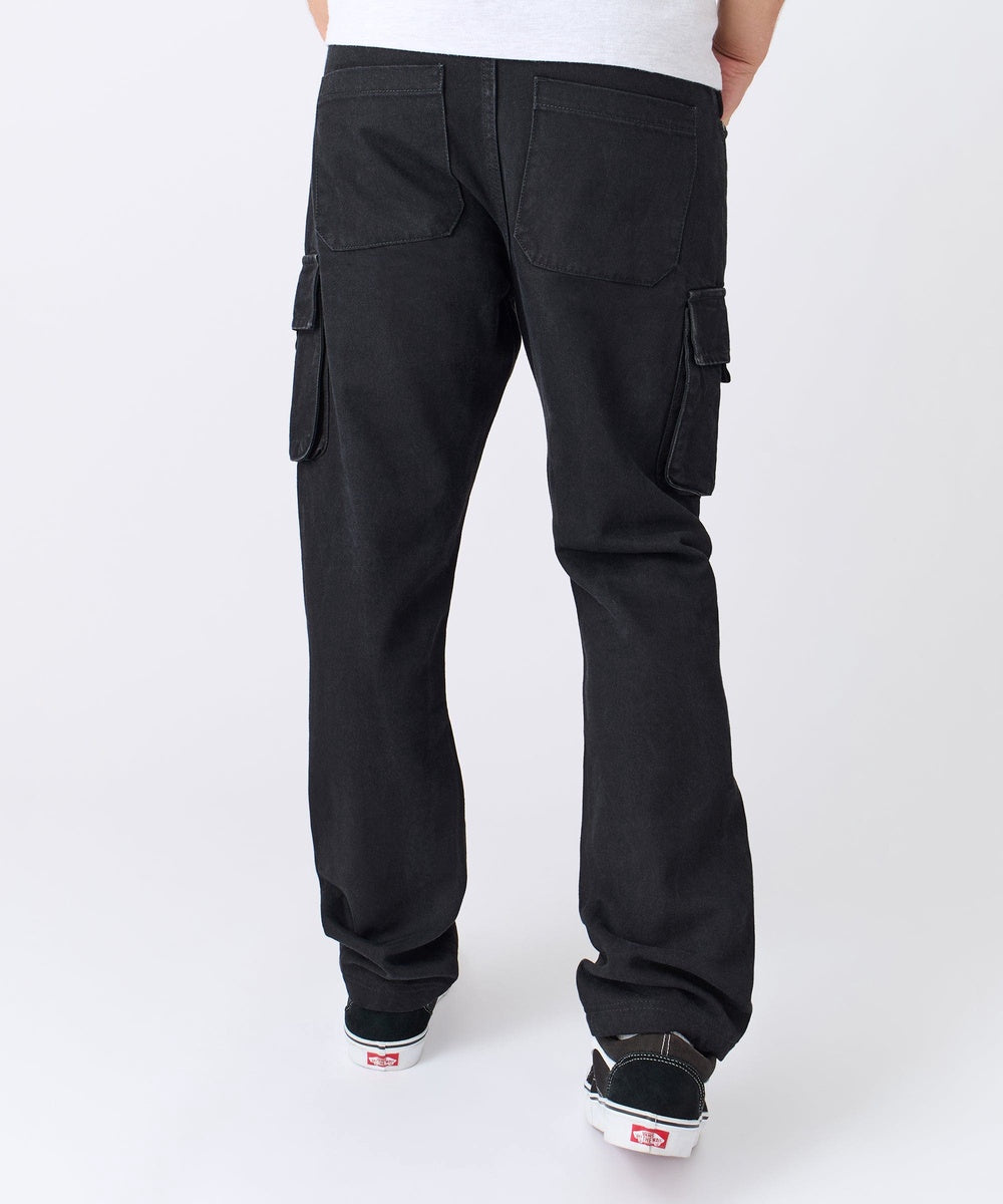  Reason Clothing Workwear Cargo Pants - Black - BLACK - Bonton