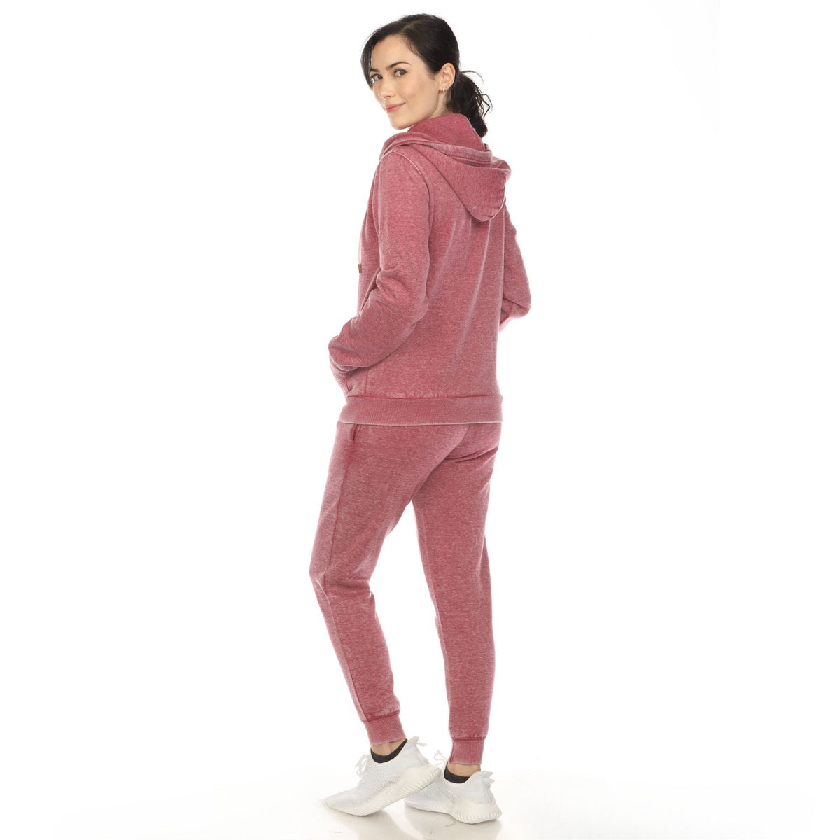  White Mark Women's Burnout Jogger Set - XL - Bonton