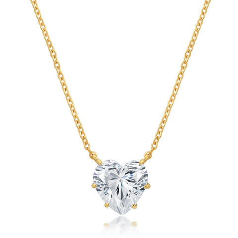 Adore Pendant Heart Necklace in Gold