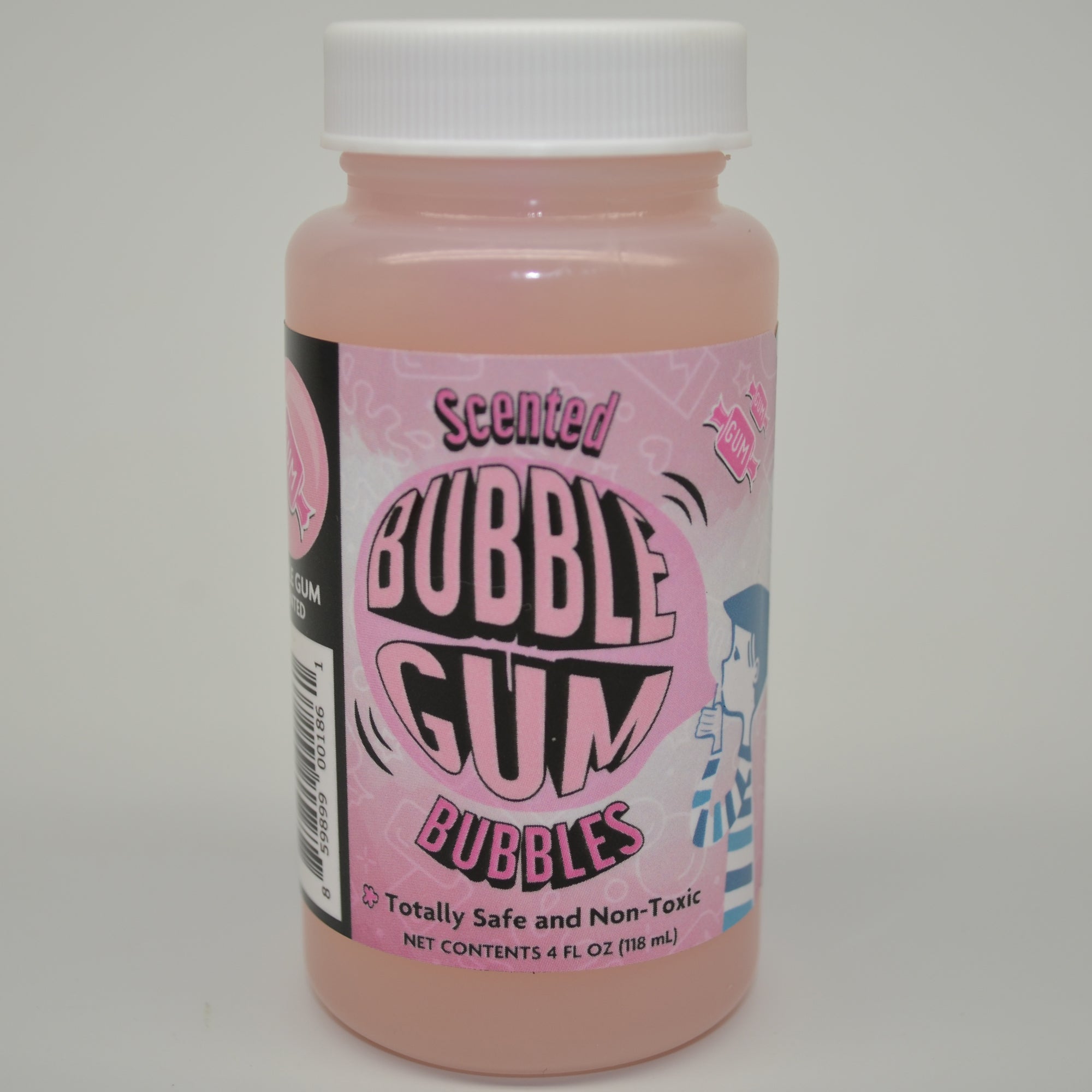  JVR Enterprises Atomic Bubbles: Bubble Love Bubblegum Scented Bubbles - 48 pack - 4oz Bottles, Oversized Wand, Kids Events, Party Favors, Indoor & Outdoor, Non-Toxic - Multi - Bonton