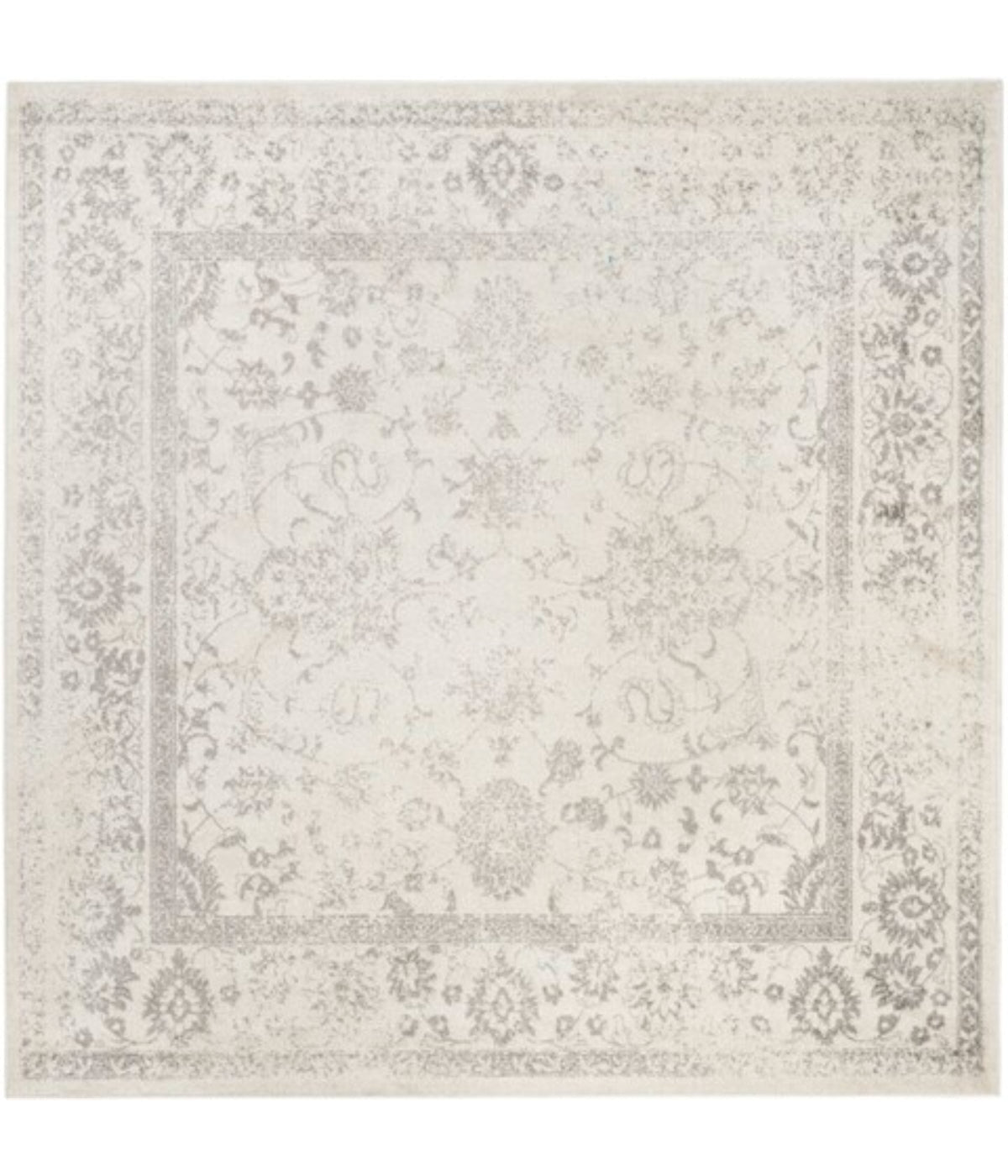  Safavieh Adirondack 109 Ivory/Silver Rug - Ivory/Silver - Bonton