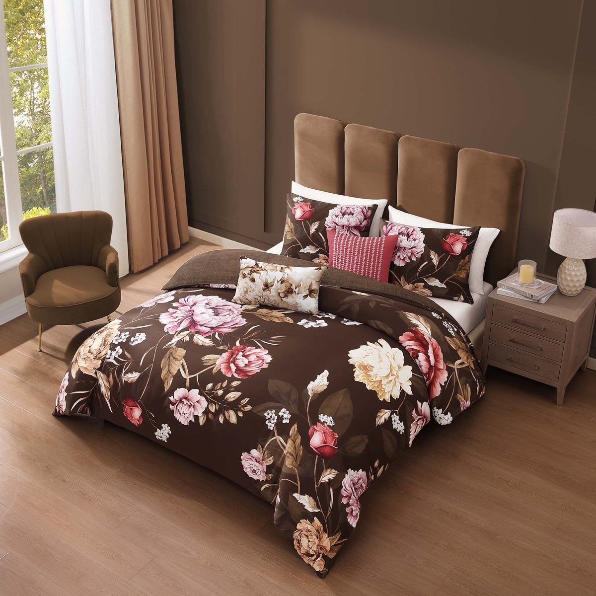  Bebejan Bebejan Coco 5 Piece Reversible Comforter Set - QUEEN - Bonton