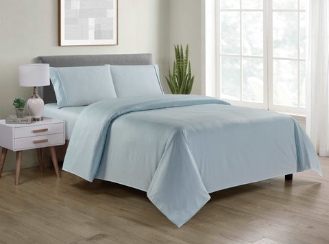 Bamboo 4 Piece Luxury Chevron Embossed Sheet Set.