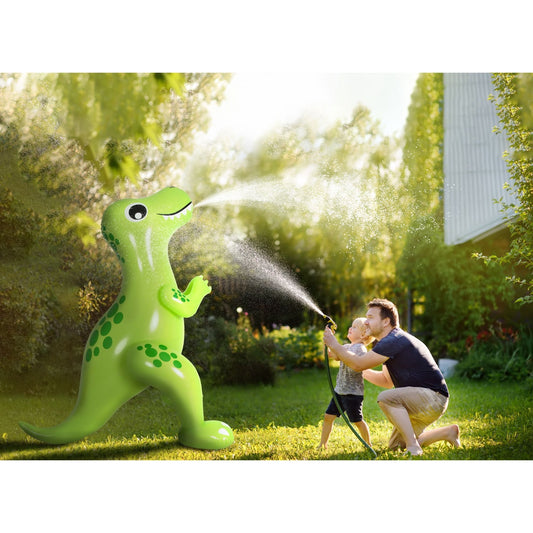 6.75' Inflatable Green Jumbo Dinosaur Water Sprayer