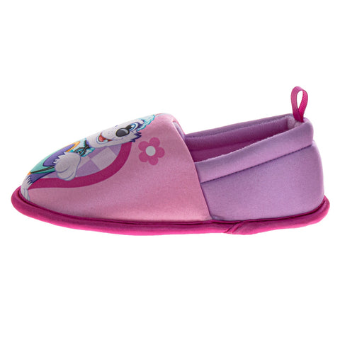 Paw Patrol Girls Slippers  Skye & Everest Plush Warm Soft Aline Comfy Lightweight House Shoes (5-10 Toddler)