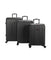 American Flyer Moraga 3-Piece Hardside Spinner Luggage Set in Black