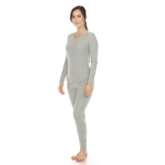 Women's Waffle Pajama Set