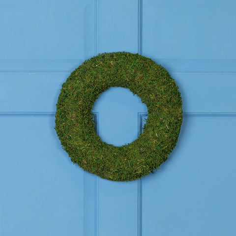 13.7" Reindeer Moss Artificial Floral Spring Wreath - Unlit