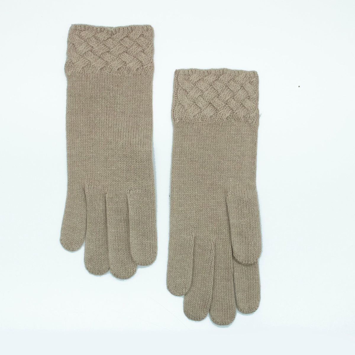  Portolano GLOVES in BASKET WEAVE STITCH - BRIGHT LILAC - Bonton