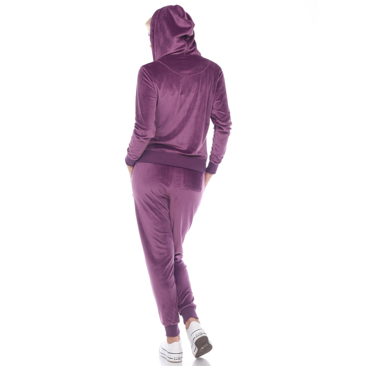  White Mark Women's 2 Piece Velour Tracksuit Set - S - Bonton