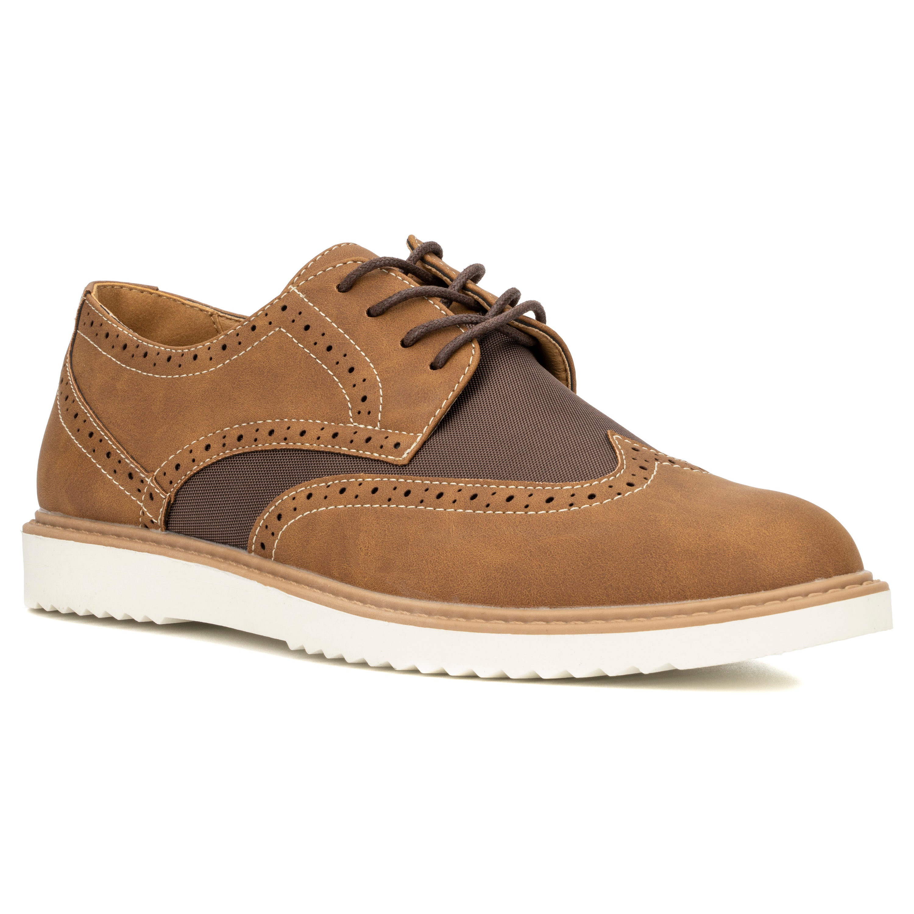  New York & Company Men's Tyler Wingtip Oxford - Brown - Bonton