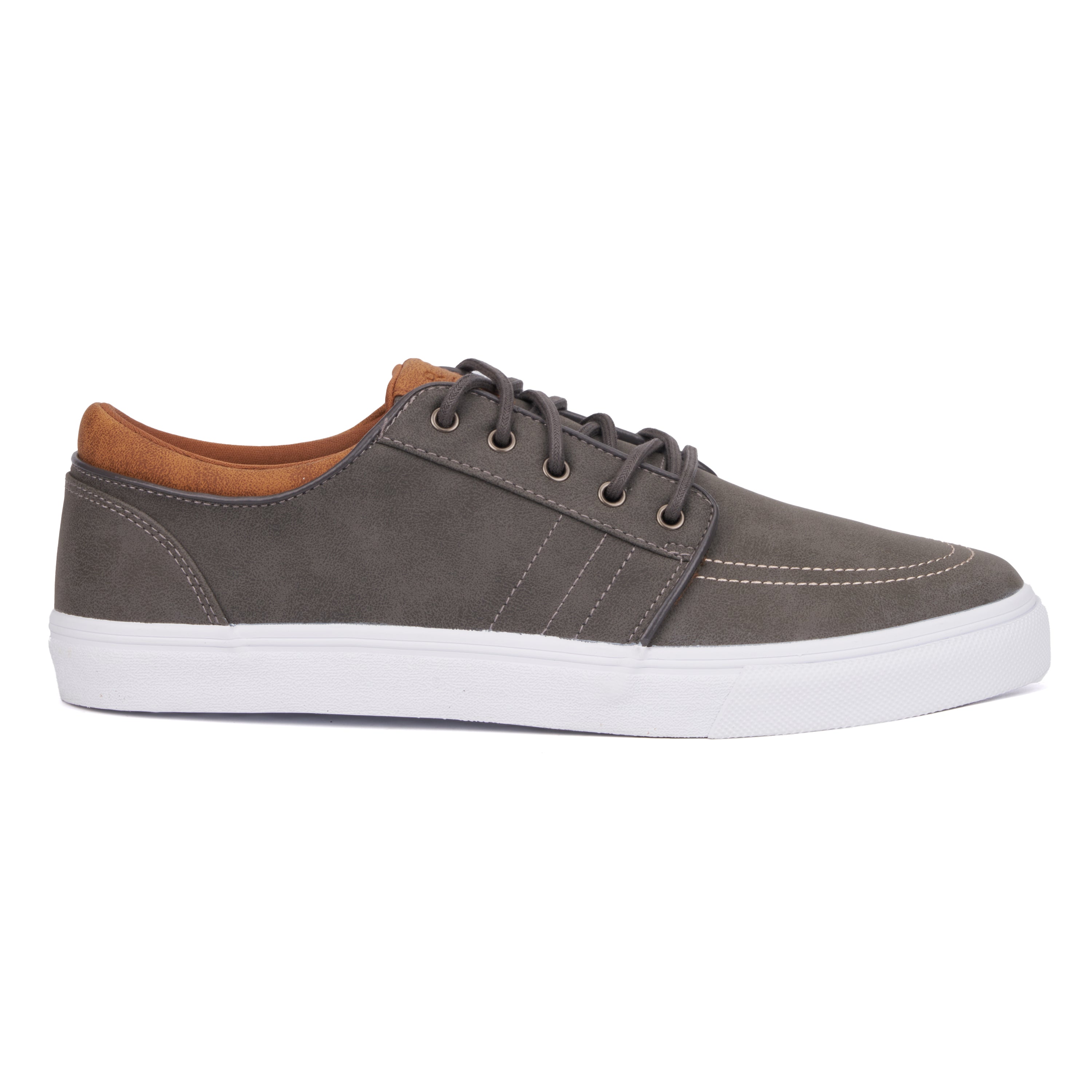  Reserved Footwear New York Men's Crosby Low Top Sneakers - Grey - Bonton
