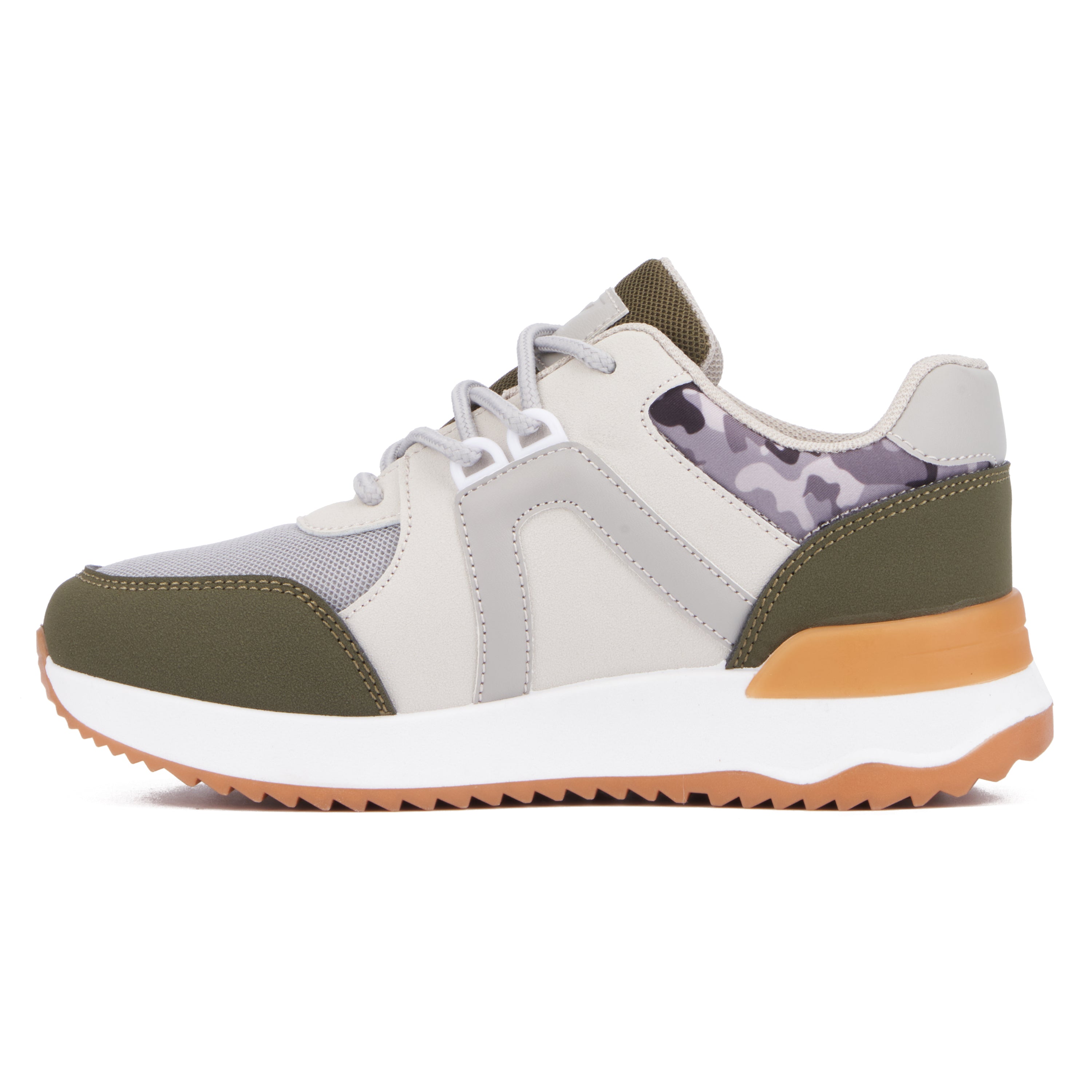 Xray Footwear Boy's Clay Low Top Sneakers - Army Green - Bonton