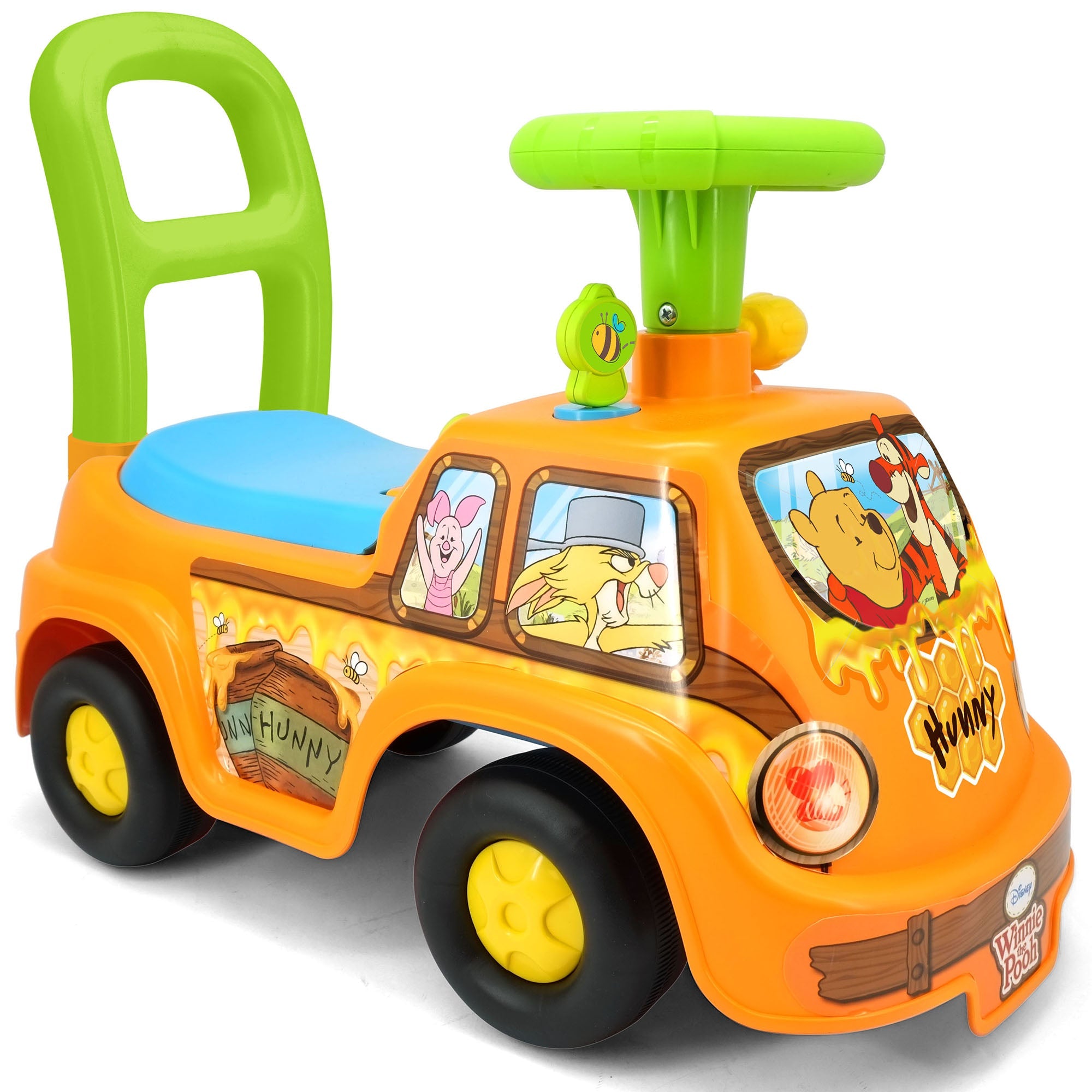  Kiddieland Kiddieland: My First Adventure Ride-On: Pooh Honey Van - Disney Lights & Sounds Foot-To-Floor Vehicle, Interactive Dashboard, Toddlers Ages 12-36mo - Multi - Bonton