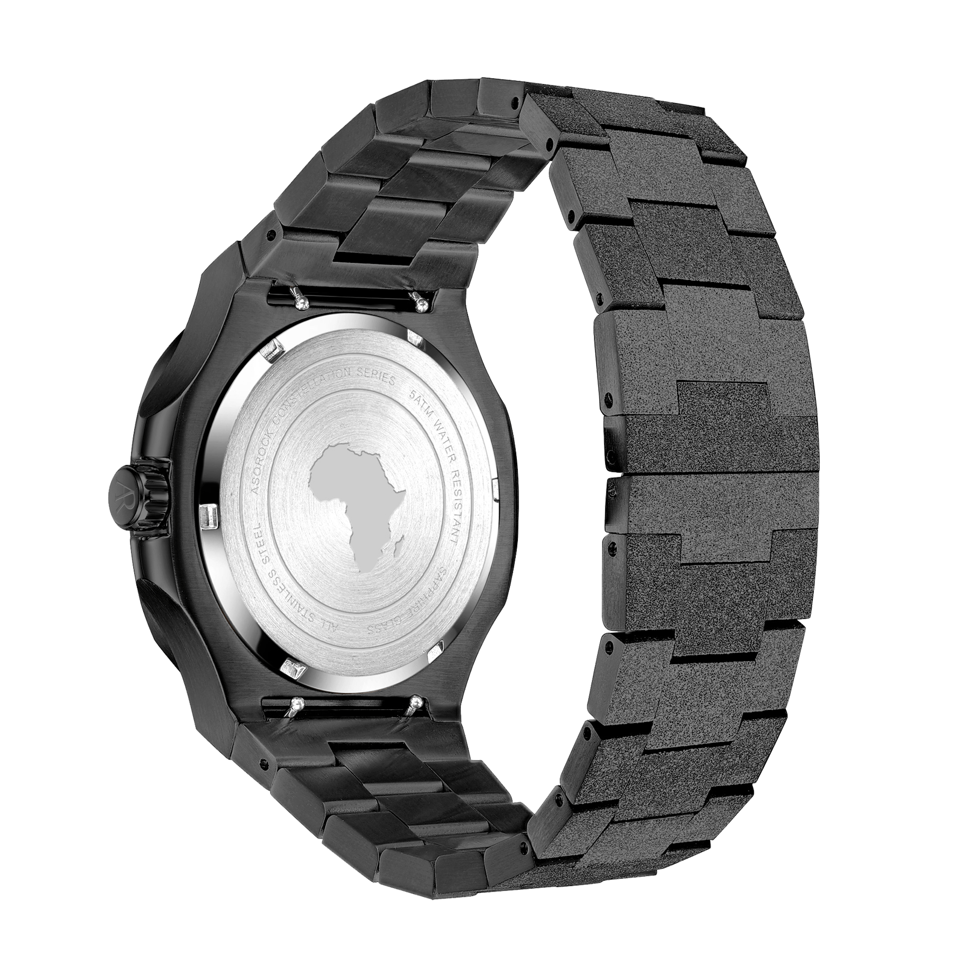  All Black frosted stardust Constellation Day-Date by ASOROCK WATCHES - Default Title - Bonton