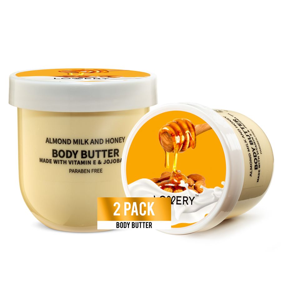  Lovery Almond Milk Whipped Body Butter, 2 Pieces - Cream - Bonton