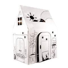 Easy Playhouse Cardboard Clubhouse- Decorate & Personalize