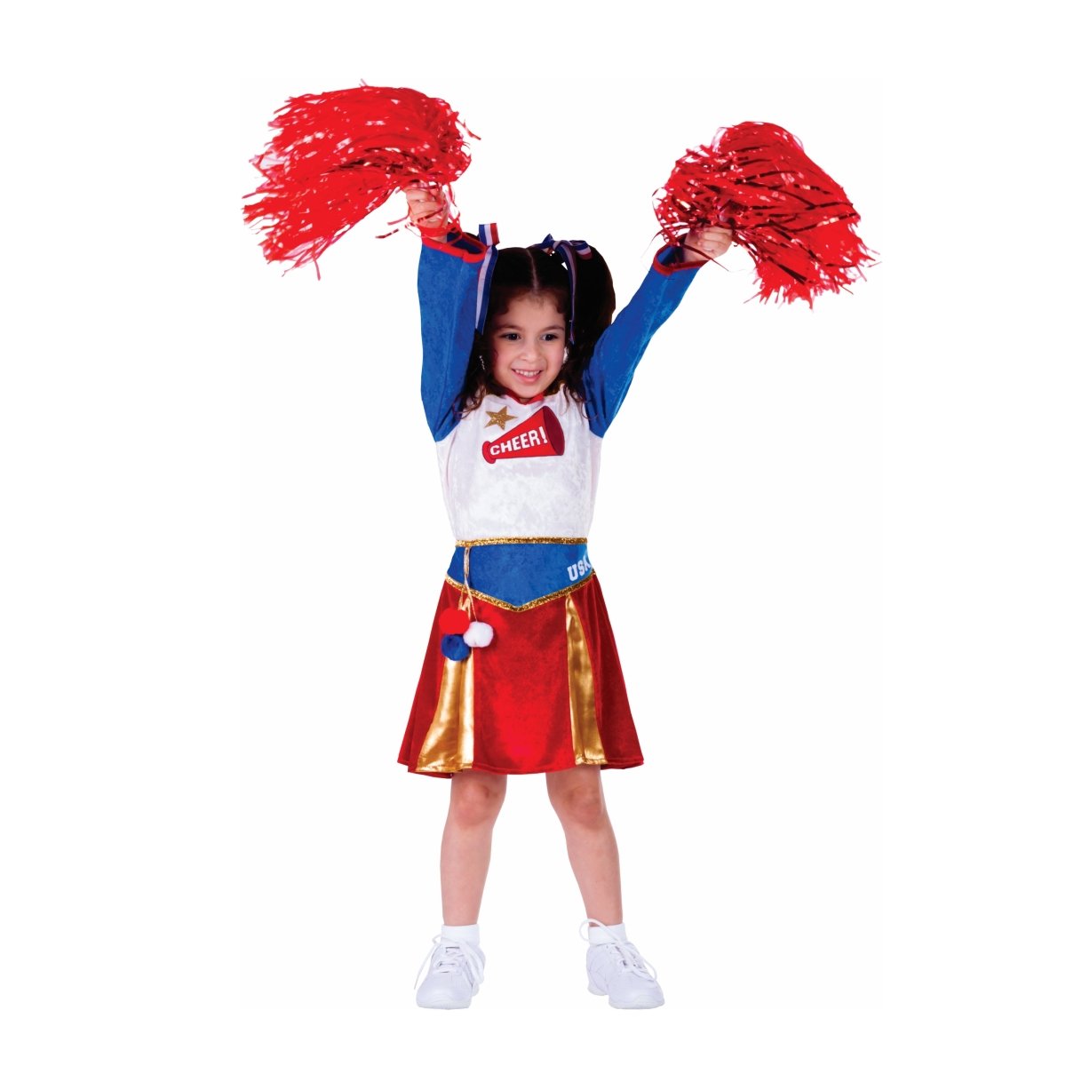  Dress Up America American Cheerleader Costume - Kids by Dress Up America - Medium (8-10) - Bonton
