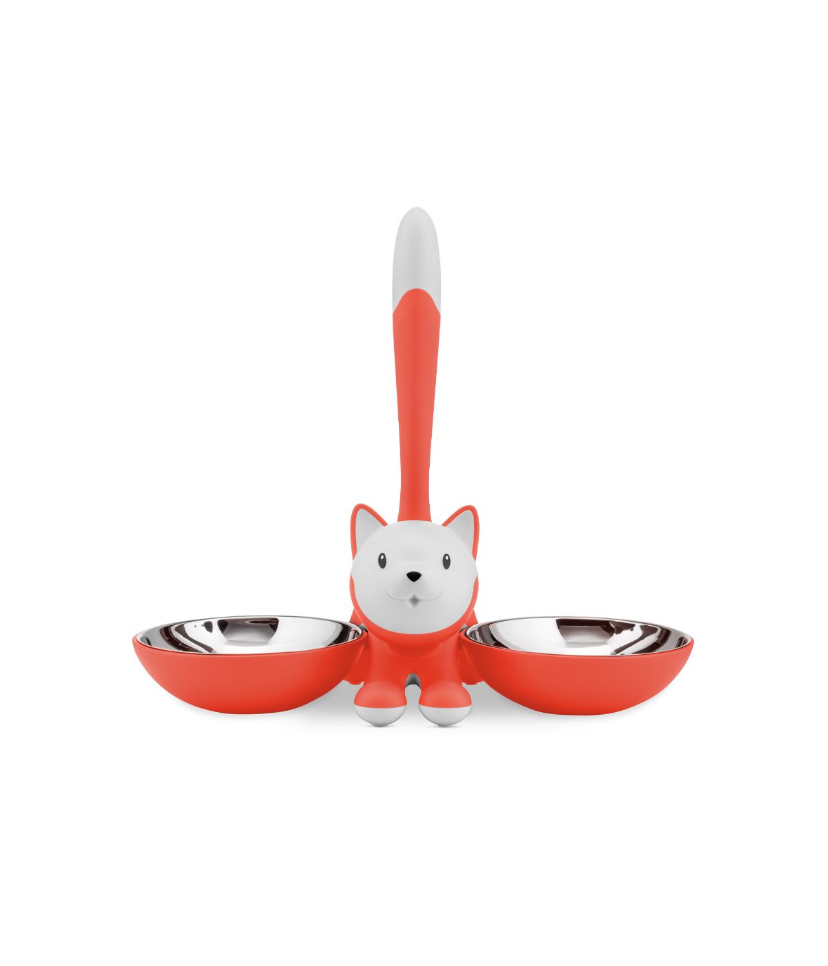  Alessi Tigrito Cat Bowl - Red Orange - Bonton