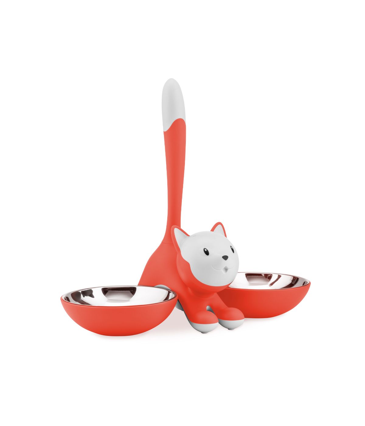  Alessi Tigrito Cat Bowl - Red Orange - Bonton