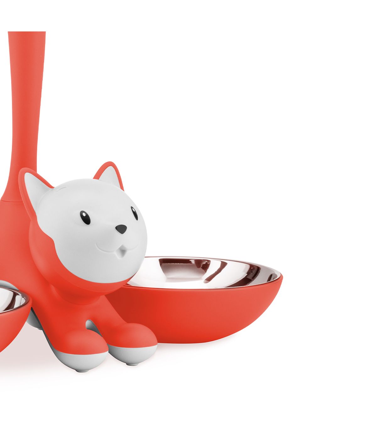  Alessi Tigrito Cat Bowl - Red Orange - Bonton