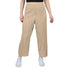  Anne Klein Pull On Pleated Knit Wide Leg Crop Pants - Latte - Bonton