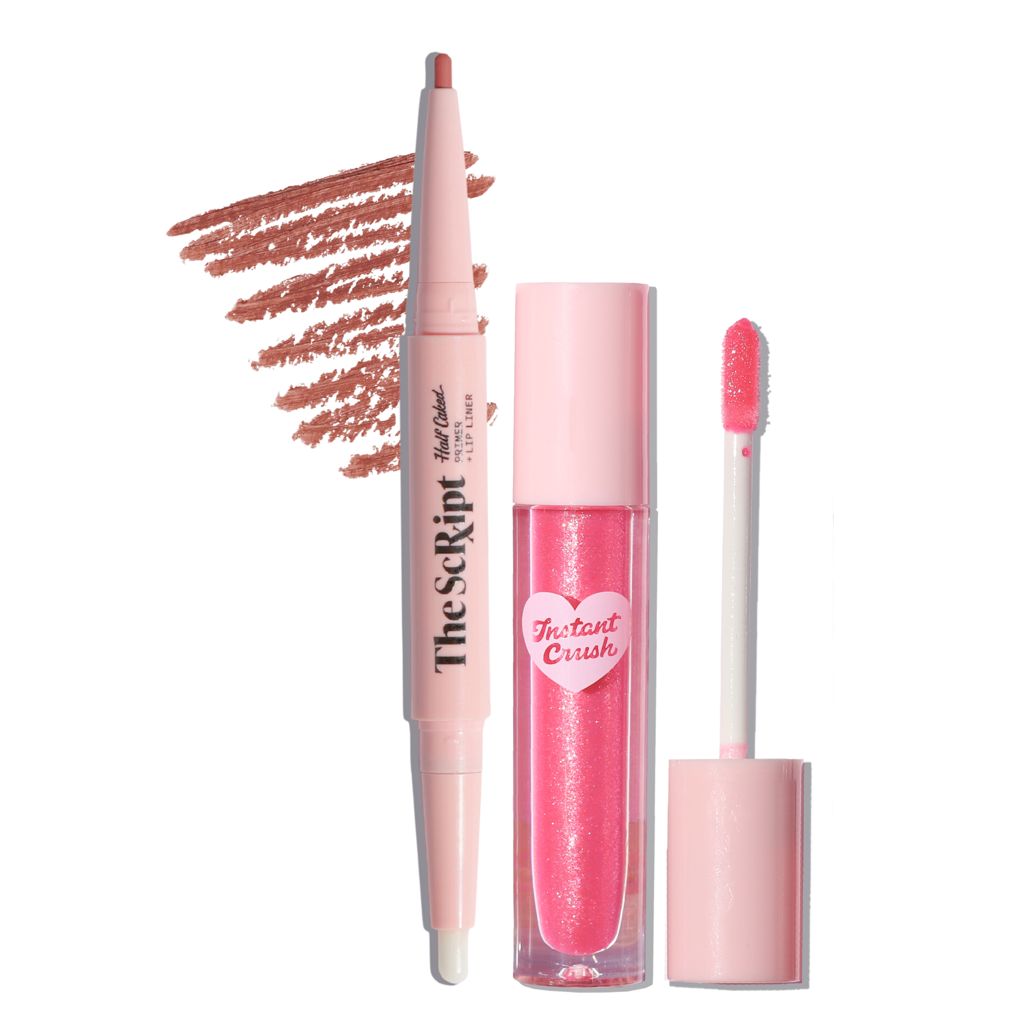  Half Caked Lip Liner + Lip Gloss Duo (AM to PM / Pinky Ring) by Half Caked - Default Title - Bonton