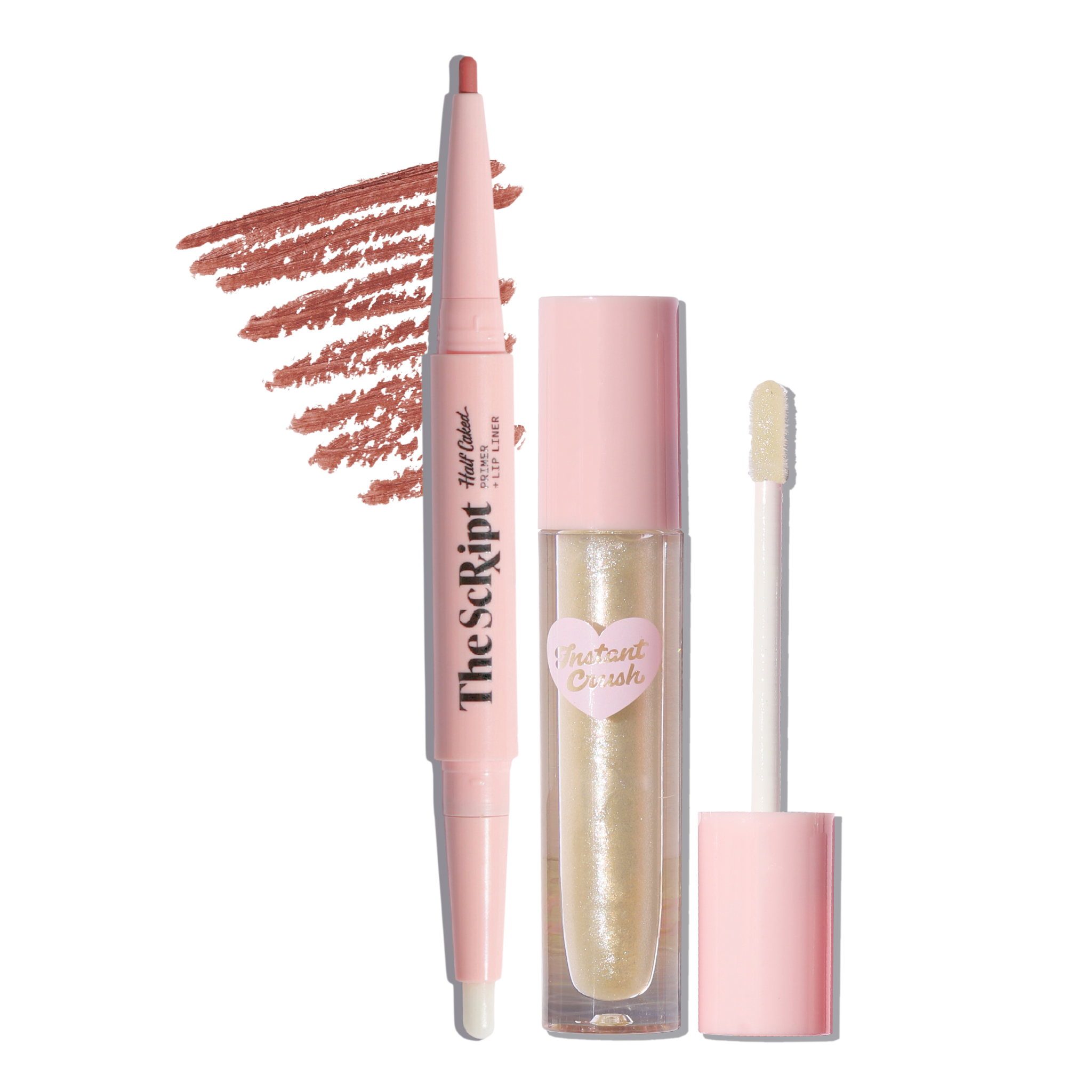  Half Caked Lip Liner + Lip Gloss Duo (AM to PM / Sparkle Motion) by Half Caked - Default Title - Bonton