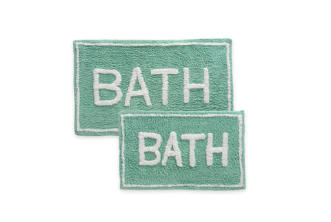 St Maryâ€™s 2 Piece 100% Cotton Tufted Bath Rug Set With Latex Backing