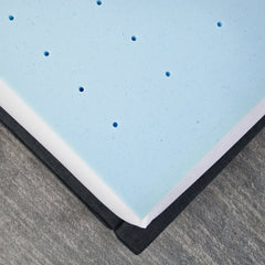 Gel-Infused Memory Foam Mattress Topper 4"