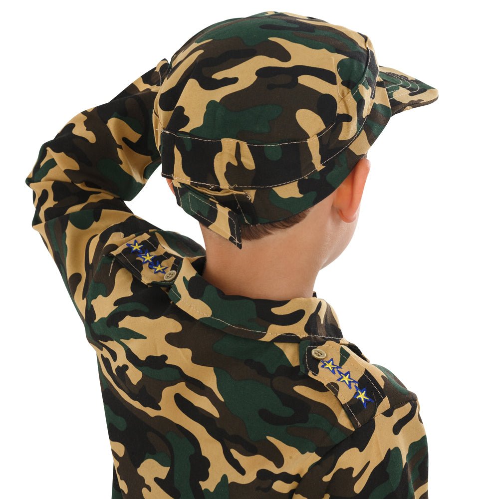  Dress Up America Army Dress Up Costume - Kids by Dress Up America - Large (12-14) - Bonton