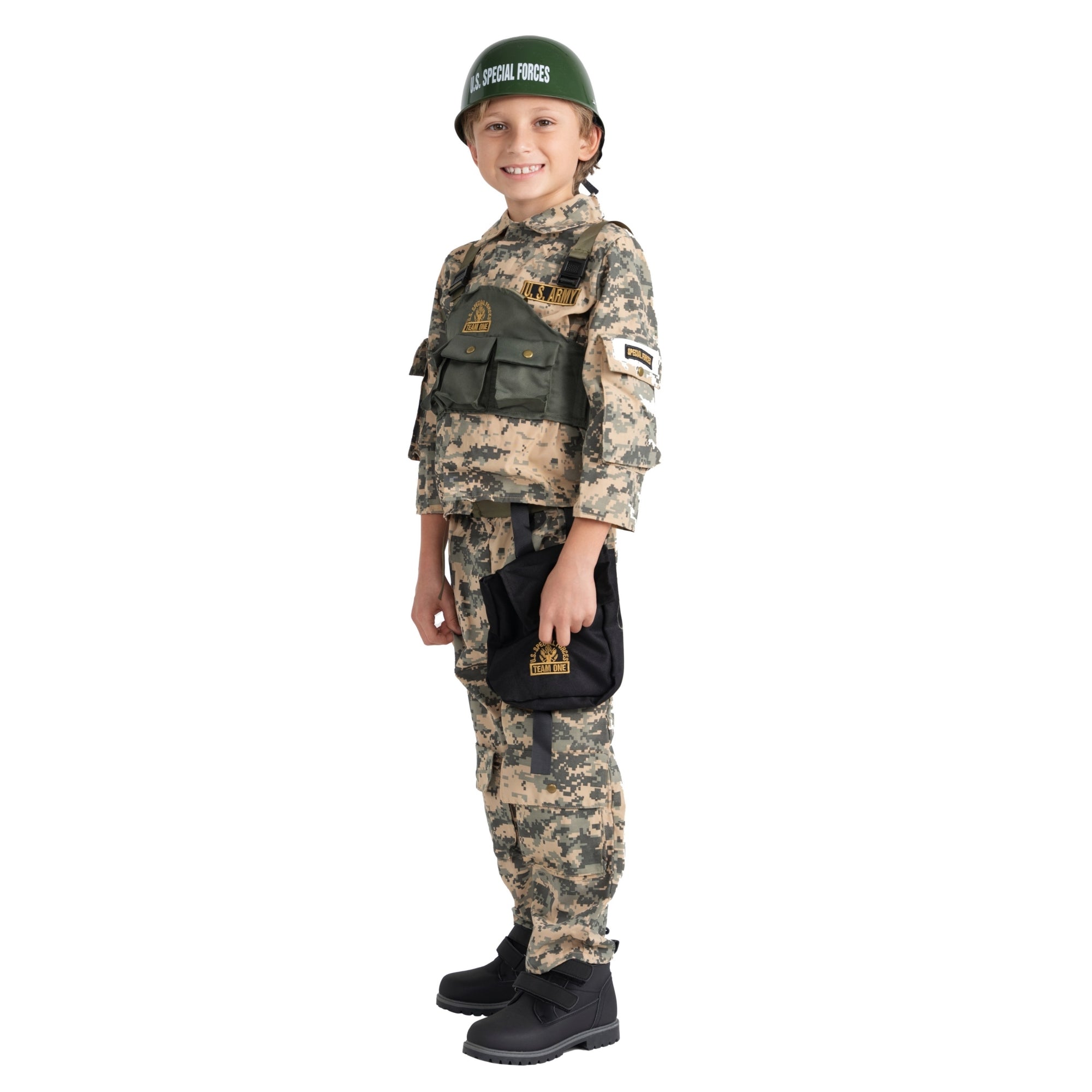  Dress Up America Army Soldier Costume - Kids by Dress Up America - Large (12-14) - Bonton